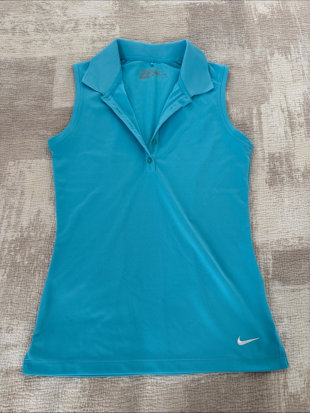 Nike Golf Performance Tour Women’s Blue Sleeveless Polo Tank